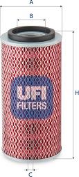 UFI 27.622.00 - Воздушный фильтр, двигатель autospares.lv