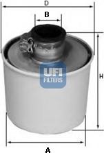 UFI 27.091.00 - Воздушный фильтр, двигатель autospares.lv