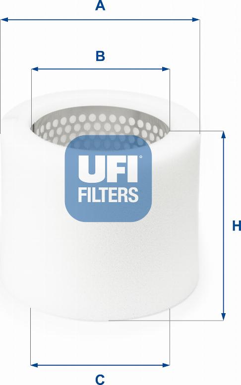UFI 27.061.00 - Воздушный фильтр, двигатель autospares.lv