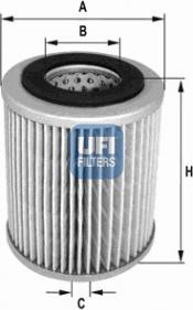 UFI 27.169.00 - Воздушный фильтр, двигатель autospares.lv