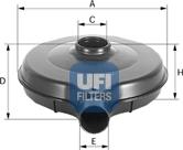 UFI 27.111.00 - Воздушный фильтр, двигатель autospares.lv
