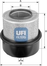 UFI 27.861.00 - Воздушный фильтр, двигатель autospares.lv