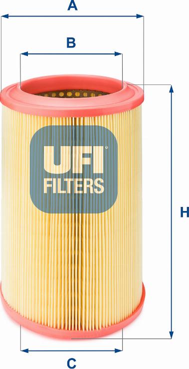 UFI 27.366.00 - Воздушный фильтр, двигатель autospares.lv