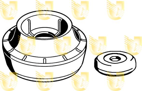 Unigom 391813 - Опора стойки амортизатора, подушка autospares.lv