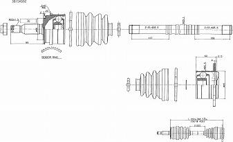 URW 10-06269 - Приводной вал autospares.lv