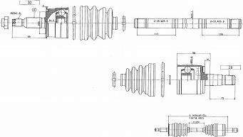 URW 10-06272 - Приводной вал autospares.lv