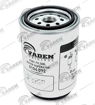 VADEN ORIGINAL 0104 092 - Крышка, топливный фильтр autospares.lv