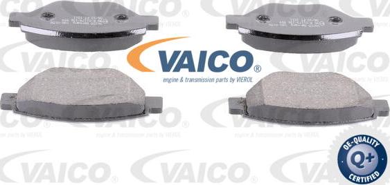 VAICO V46-0158 - Тормозные колодки, дисковые, комплект autospares.lv