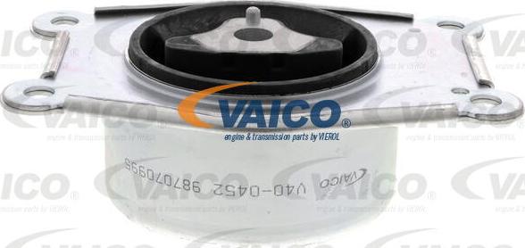 VAICO V40-0452 - Подушка, опора, подвеска двигателя autospares.lv