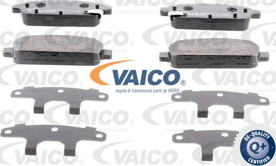 VAICO V40-0682 - Тормозные колодки, дисковые, комплект autospares.lv