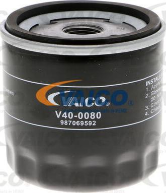 VAICO V40-0080 - Масляный фильтр autospares.lv