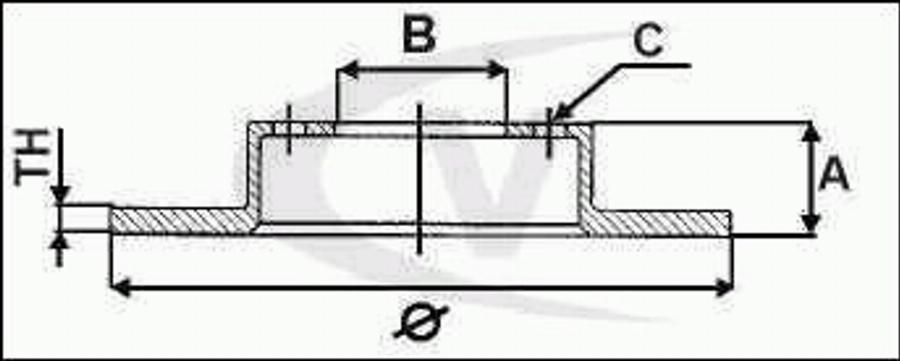 VAICO V10-40071 - Тормозной диск autospares.lv