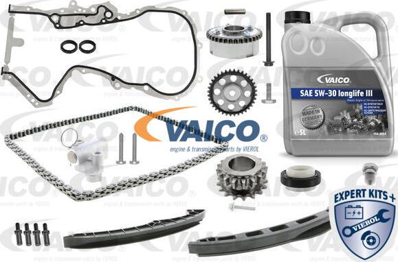 VAICO V10-10015 - Комплект цепи привода распредвала autospares.lv