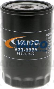 VAICO V33-0005 - Масляный фильтр autospares.lv