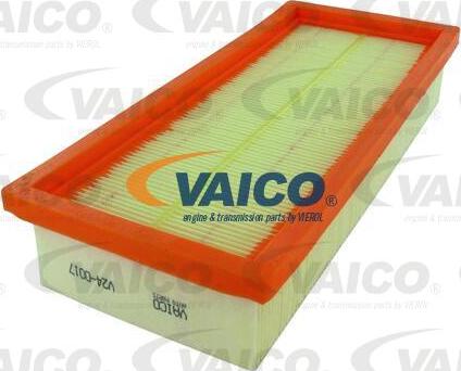 VAICO V24-0017 - Воздушный фильтр, двигатель autospares.lv