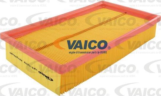 VAICO V25-0092 - Воздушный фильтр, двигатель autospares.lv