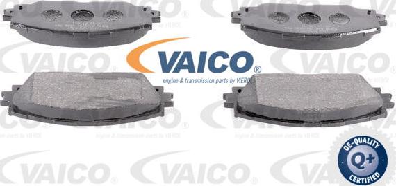 VAICO V70-0217 - Тормозные колодки, дисковые, комплект autospares.lv