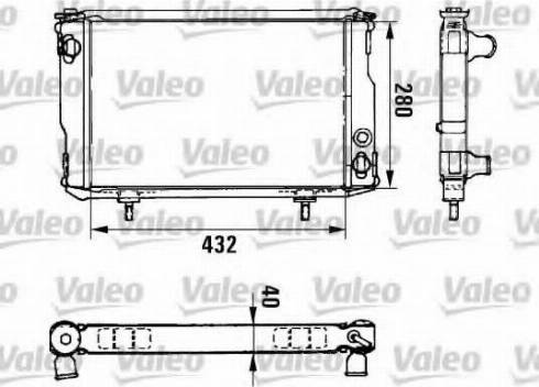 Valeo 961666 - Радиатор, охлаждение двигателя autospares.lv