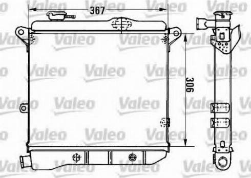 Valeo 961809 - Радиатор, охлаждение двигателя autospares.lv