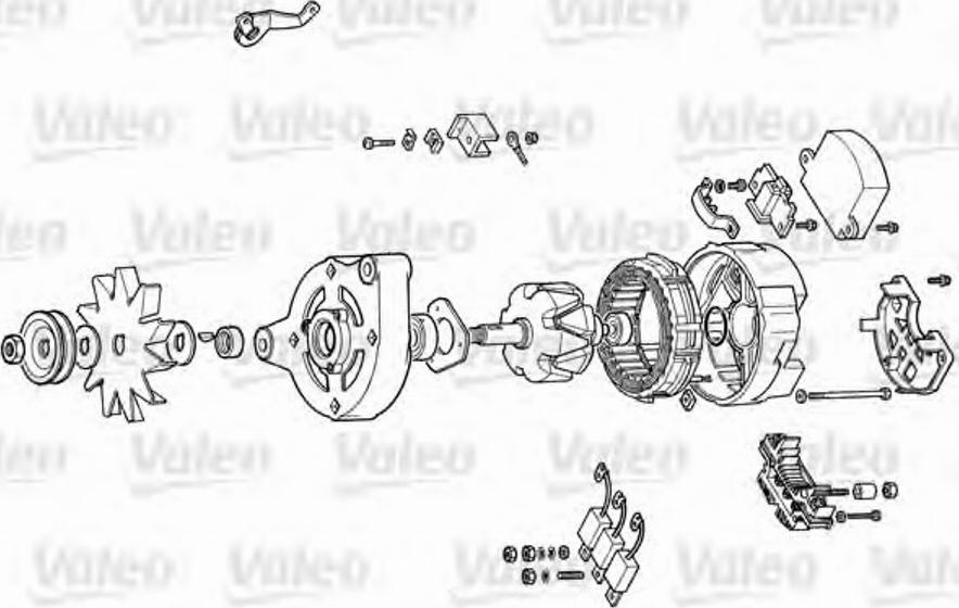 Valeo 9AL5050K - Регулятор напряжения, генератор autospares.lv