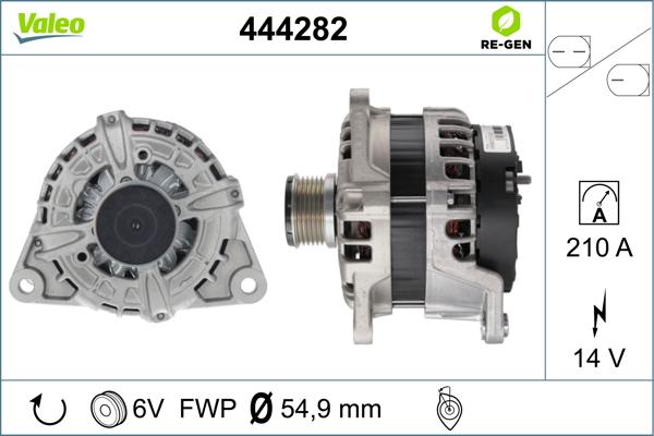 Valeo 444282 - Генератор autospares.lv