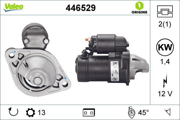 Valeo 446529 - Стартер autospares.lv