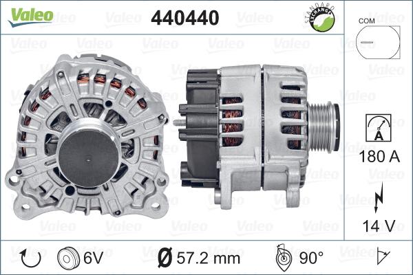 Valeo 440440 - Генератор autospares.lv