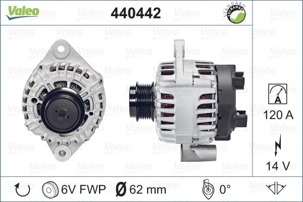 Valeo 440442 - Генератор autospares.lv