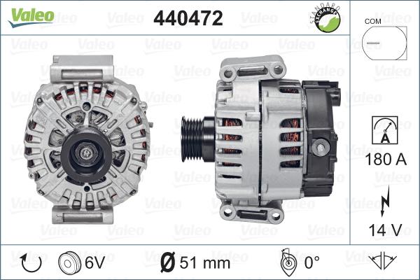 Valeo 440472 - Генератор autospares.lv