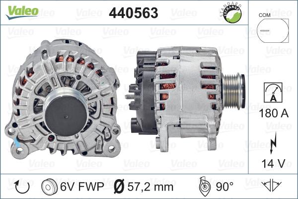 Valeo 440563 - Генератор autospares.lv