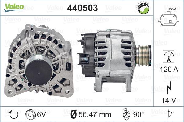 Valeo 440503 - Генератор autospares.lv