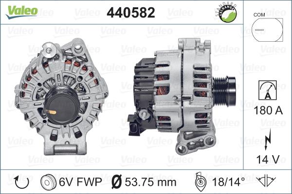 Valeo 440582 - Генератор autospares.lv