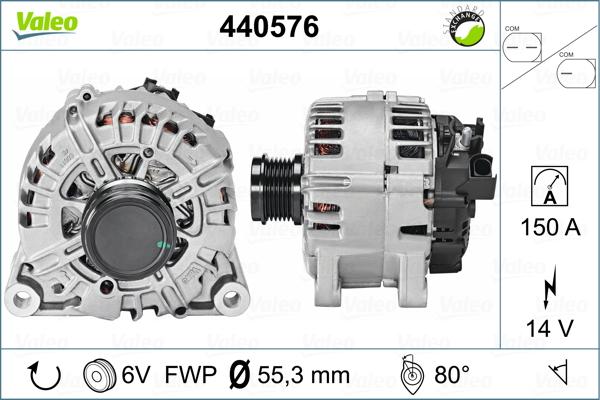 Valeo 440576 - Генератор autospares.lv