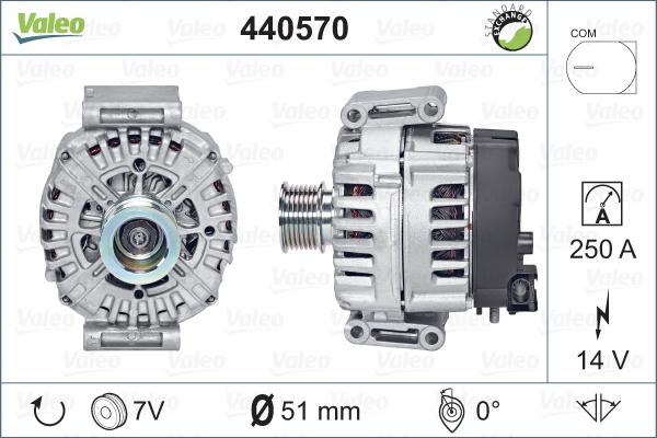 Valeo 440570 - Генератор autospares.lv