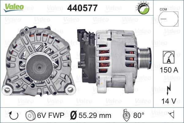 Valeo 440577 - Генератор autospares.lv