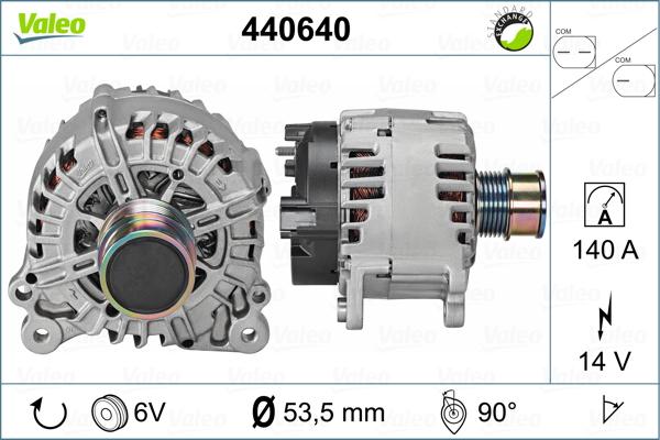 Valeo 440640 - Генератор autospares.lv