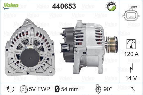 Valeo 440653 - Генератор autospares.lv