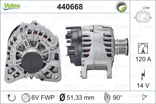 Valeo 440668 - Генератор autospares.lv