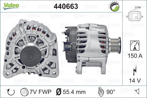 Valeo 440663 - Генератор autospares.lv