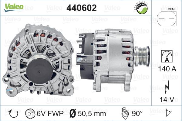 Valeo 440602 - Генератор autospares.lv