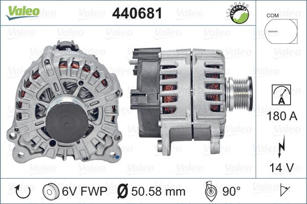 Valeo 440681 - Генератор autospares.lv