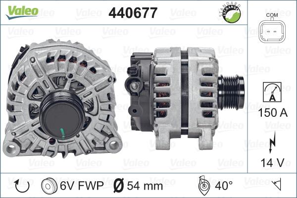 Valeo 440677 - Генератор autospares.lv