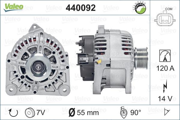 Valeo 440092 - Генератор autospares.lv