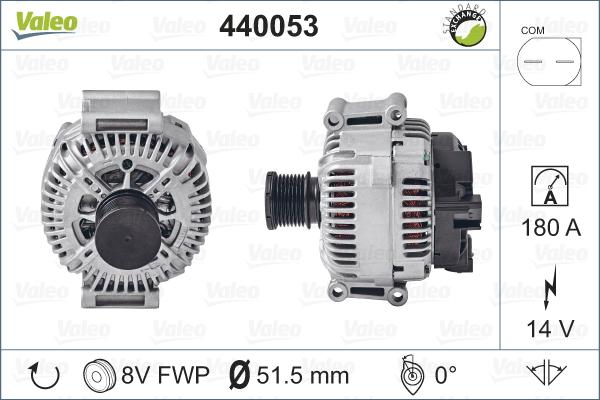 Valeo 440053 - Генератор autospares.lv