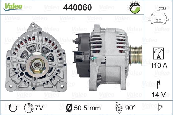 Valeo 440060 - Генератор autospares.lv