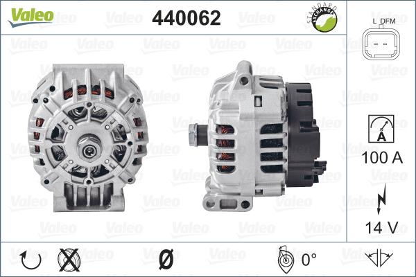 Valeo 440062 - Генератор autospares.lv