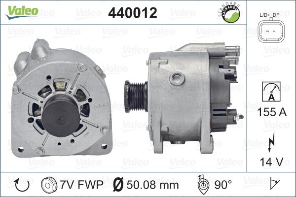 Valeo 440012 - Генератор autospares.lv