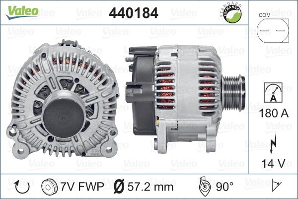 Valeo 440184 - Генератор autospares.lv