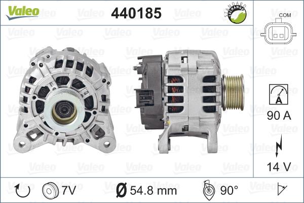 Valeo 440185 - Генератор autospares.lv