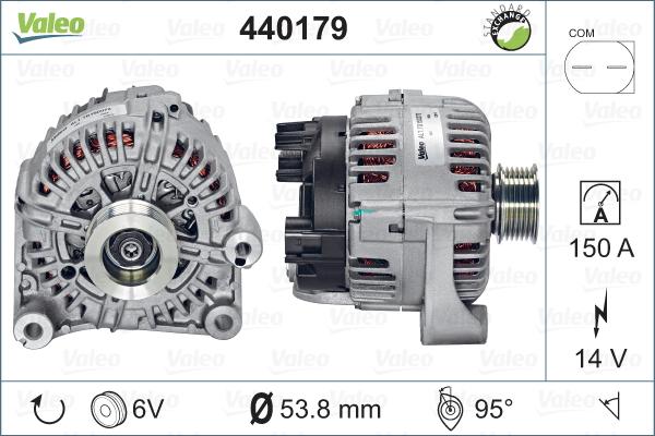 Valeo 440179 - Генератор autospares.lv